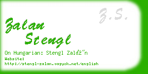 zalan stengl business card